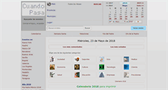 Desktop Screenshot of cuandopasa.com