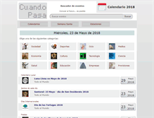 Tablet Screenshot of cuandopasa.com